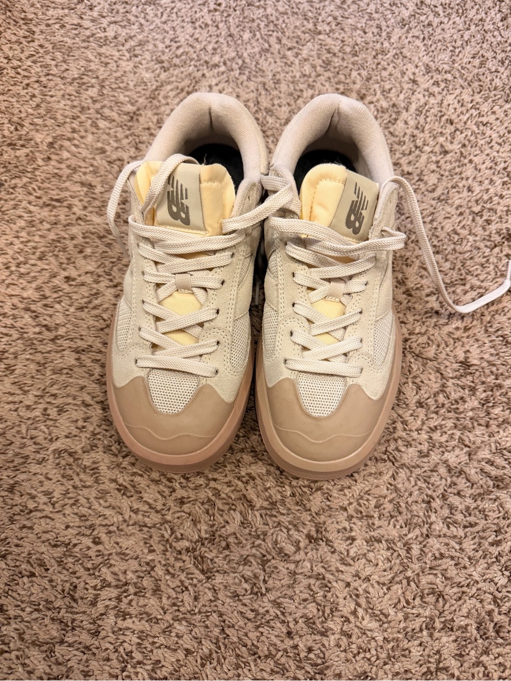 New Balance Neutral Cream and Beige Sneakers